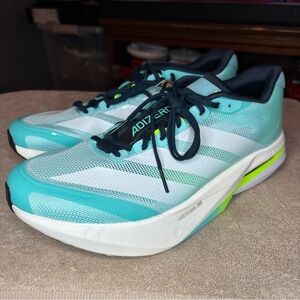 Adidas Adizero Boston 13 Aqua Lucid Lemon Running JS4945 Men 11.5 Brand New
